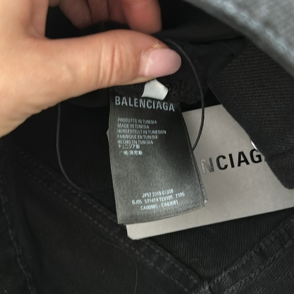 Balenciaga black denim mini skirt 40 BNWT - Picture 6 of 6
